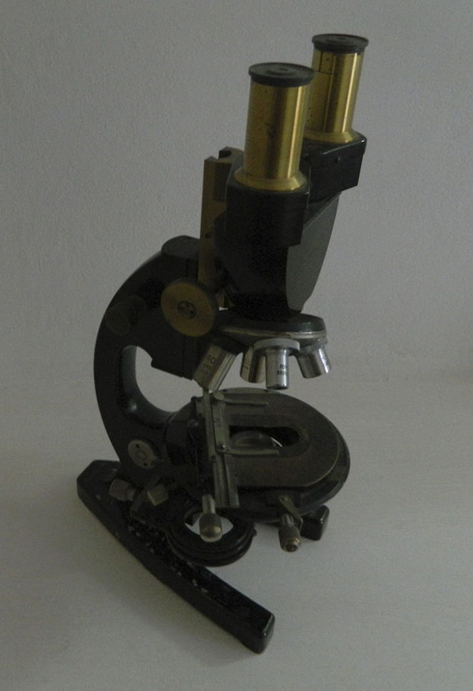 Микроскоп бинокулярный биологический. Германия. Конец XIX — начало ХХ вв.